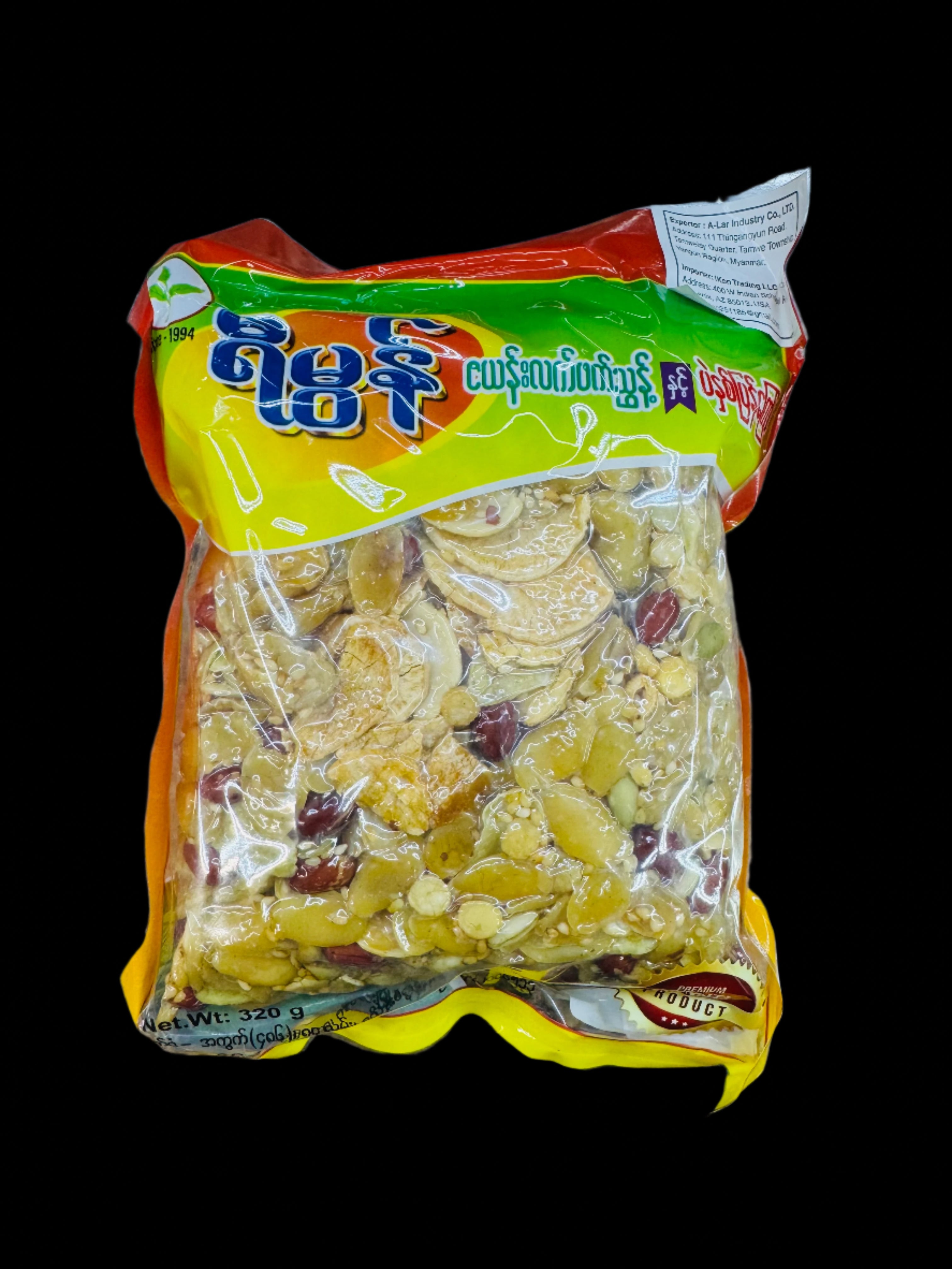 YM ရီမွန် သီဟိုစေ့အကြော်စုံ 320g